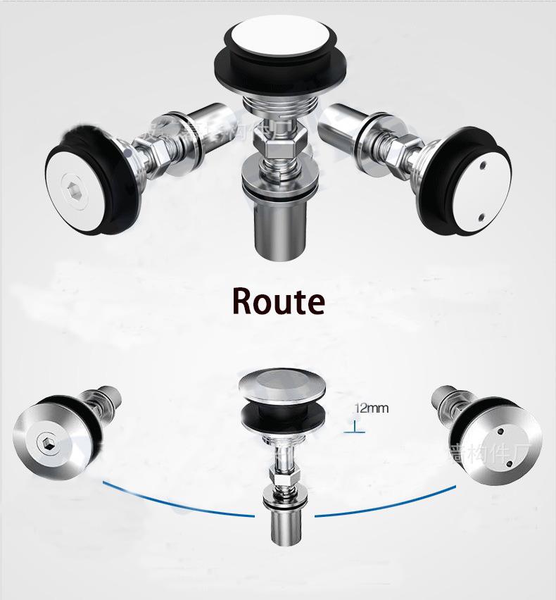 China Manufacture Stainless Steel Wall Glass Spide